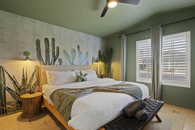 This beautifully designer-decorated 4-bedroom, 3-bath home with on Indian Palms Country Club and Resort in California - for sale on GolfHomes.com, golf home, golf lot