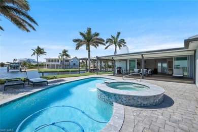 Coastal Waterfront Retreat with Panoramic Estero Bay Views & on Fort Myers Beach and Golf Club in Florida - for sale on GolfHomes.com, golf home, golf lot