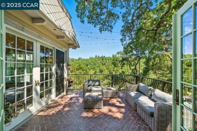 Perched above the 5th Fairway of Orinda Country Club, this on Orinda Country Club in California - for sale on GolfHomes.com, golf home, golf lot