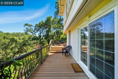 Perched above the 5th Fairway of Orinda Country Club, this on Orinda Country Club in California - for sale on GolfHomes.com, golf home, golf lot