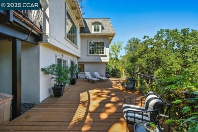 Perched above the 5th Fairway of Orinda Country Club, this on Orinda Country Club in California - for sale on GolfHomes.com, golf home, golf lot