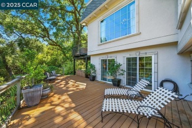 Perched above the 5th Fairway of Orinda Country Club, this on Orinda Country Club in California - for sale on GolfHomes.com, golf home, golf lot