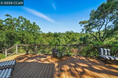 Perched above the 5th Fairway of Orinda Country Club, this on Orinda Country Club in California - for sale on GolfHomes.com, golf home, golf lot