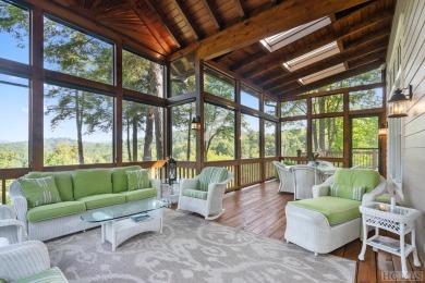 This completely remodeled home, being sold furnished on Highlands Falls Country Club in North Carolina - for sale on GolfHomes.com, golf home, golf lot