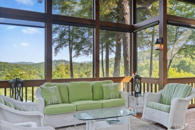 This completely remodeled home, being sold furnished on Highlands Falls Country Club in North Carolina - for sale on GolfHomes.com, golf home, golf lot