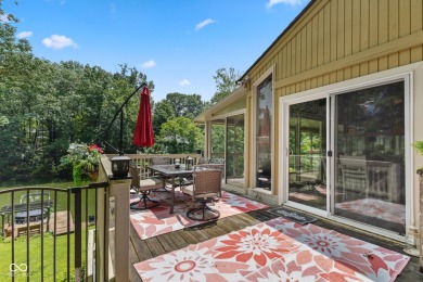 Nestled on the tranquil shores of a private lake, this elegant on Foxcliff Golf Club in Indiana - for sale on GolfHomes.com, golf home, golf lot
