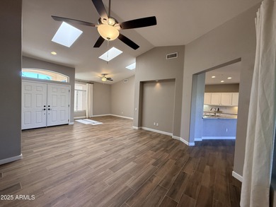 Experience refined desert living on the 13th fairway of Desert on Desert Trails in Arizona - for sale on GolfHomes.com, golf home, golf lot