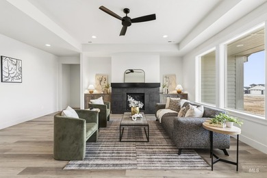 Thoughtfully designed single-level floor plan offers 3 bedrooms on Hunters Point Golf Club in Idaho - for sale on GolfHomes.com, golf home, golf lot