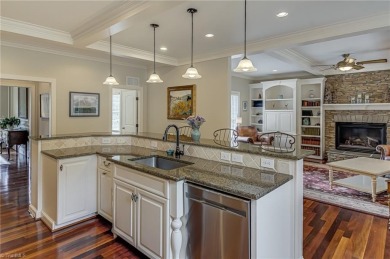 Exquisite offering in Salem Glen, overlooking the 14th Hole on Salem Glen Country Club in North Carolina - for sale on GolfHomes.com, golf home, golf lot