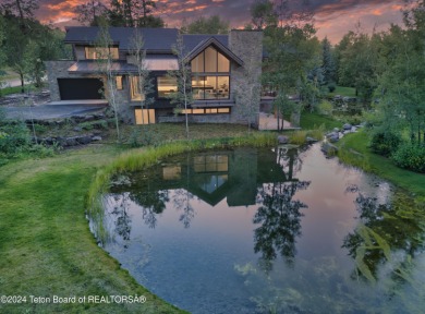 LUXURIOUS MOUNTAIN RETREAT IN THE TETON SPRINGS GOLF COMMUNITY on Teton Springs Resort and Club in Idaho - for sale on GolfHomes.com, golf home, golf lot