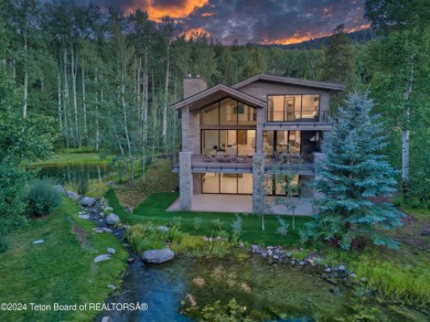 LUXURIOUS MOUNTAIN RETREAT IN THE TETON SPRINGS GOLF COMMUNITY on Teton Springs Resort and Club in Idaho - for sale on GolfHomes.com, golf home, golf lot