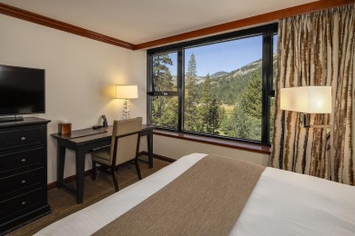 It's all about the views!  This studio unit (two queen beds) is on Resort At Squaw Creek in California - for sale on GolfHomes.com, golf home, golf lot