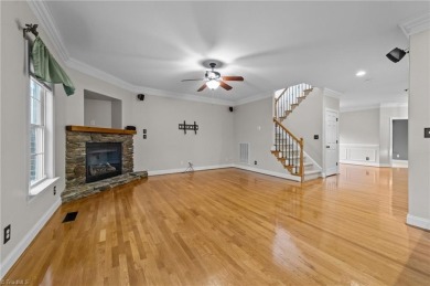 This beautifully designed 4-bedroom, 3.5-bathroom home perfectly on Forest Oaks Country Club in North Carolina - for sale on GolfHomes.com, golf home, golf lot