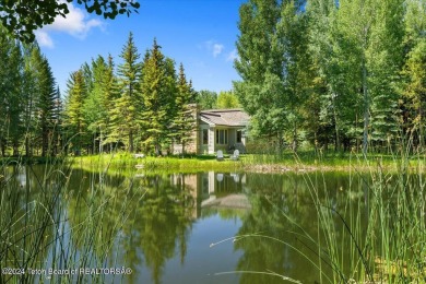 Immerse yourself in a private Jackson Hole estate, surrounded by on Jackson Hole Golf and Tennis Club in Wyoming - for sale on GolfHomes.com, golf home, golf lot