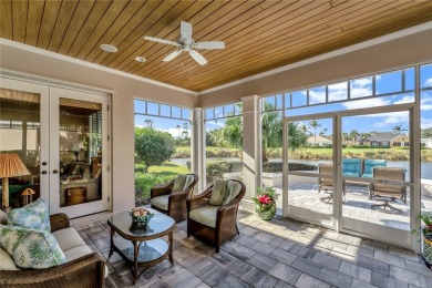 This stunning courtyard pool home with serene lake views has on Orchid Island Golf and Beach Club in Florida - for sale on GolfHomes.com, golf home, golf lot