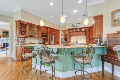 Custom Belfair home on Cumberland Dr with lagoon to golf course on Belfair Golf Club in South Carolina - for sale on GolfHomes.com, golf home, golf lot