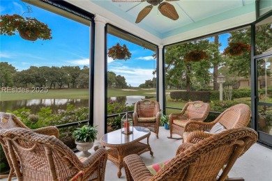 Custom Belfair home on Cumberland Dr with lagoon to golf course on Belfair Golf Club in South Carolina - for sale on GolfHomes.com, golf home, golf lot