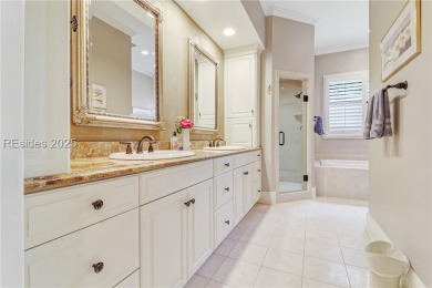 Custom Belfair home on Cumberland Dr with lagoon to golf course on Belfair Golf Club in South Carolina - for sale on GolfHomes.com, golf home, golf lot