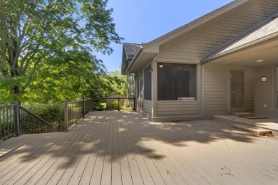 Custom-designed cedar home on over 7.5 acres with 600' of on Bear Lake Highlands Golf Course in Michigan - for sale on GolfHomes.com, golf home, golf lot