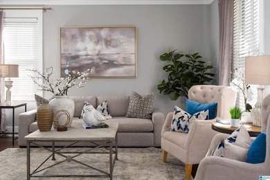 From the moment you step inside, this home feels calm on Ross Bridge Golf Resort in Alabama - for sale on GolfHomes.com, golf home, golf lot