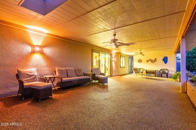 Desert retreat living at its finest in the vibrant active adult on Sun City Riverview Golf Course in Arizona - for sale on GolfHomes.com, golf home, golf lot