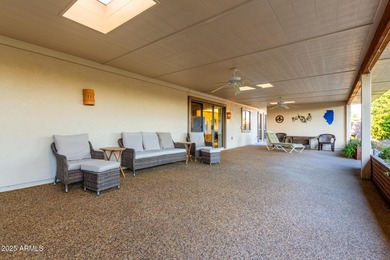 Desert retreat living at its finest in the vibrant active adult on Sun City Riverview Golf Course in Arizona - for sale on GolfHomes.com, golf home, golf lot