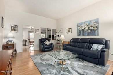 Desert retreat living at its finest in the vibrant active adult on Sun City Riverview Golf Course in Arizona - for sale on GolfHomes.com, golf home, golf lot