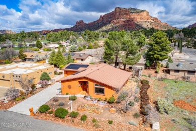 Take in the red rock views from your back patio! Freshly painted on Oakcreek Country Club in Arizona - for sale on GolfHomes.com, golf home, golf lot