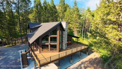 Custom-built new construction home nestled among the trees of on Star Valley RV Golf Course in Wyoming - for sale on GolfHomes.com, golf home, golf lot