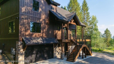 Custom-built new construction home nestled among the trees of on Star Valley RV Golf Course in Wyoming - for sale on GolfHomes.com, golf home, golf lot