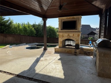 House is 6 bed, 5 bath with rec room, media room, office on Trophy Club of Dallas in Texas - for sale on GolfHomes.com, golf home, golf lot
