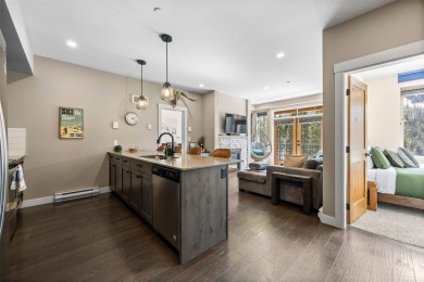 RARE ski in/out, 2 bedroom, 2 bathroom end unit with level entry on Sun Peaks Resort Golf Course in  - for sale on GolfHomes.com, golf home, golf lot