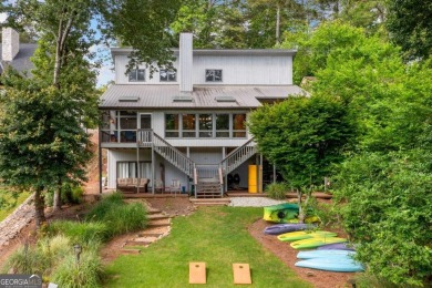Spacious Contemporary Lake Front Home with Big Water Views and on The Highlands Course at Lake Arrowhead in Georgia - for sale on GolfHomes.com, golf home, golf lot