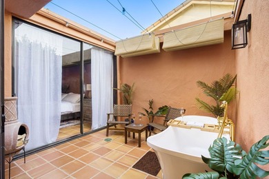 Welcome to your Spanish-inspired desert retreat in the heart of on Monterey Country Club in California - for sale on GolfHomes.com, golf home, golf lot