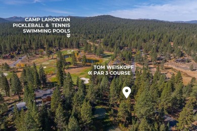 This homesite features a stunning natural rock outcropping on Lahontan Golf Club - Lahontan in California - for sale on GolfHomes.com, golf home, golf lot