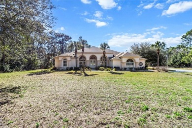 This stunning custom corner-lot home is packed with upgrades! on Sugarmill Woods Golf and Country Club in Florida - for sale on GolfHomes.com, golf home, golf lot