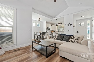 Built in 2023, this fully furnished modern farmhouse is the on Cascade Golf Course in Idaho - for sale on GolfHomes.com, golf home, golf lot