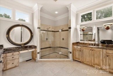 Mediterranean elegance meets luxury living in this stately on TPC at Piper Glen in North Carolina - for sale on GolfHomes.com, golf home, golf lot