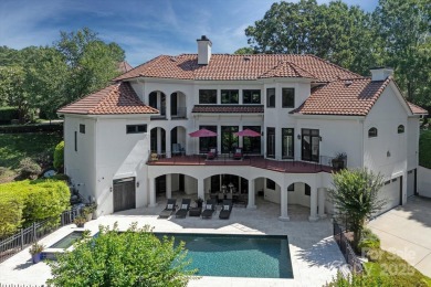 Mediterranean elegance meets luxury living in this stately on TPC at Piper Glen in North Carolina - for sale on GolfHomes.com, golf home, golf lot