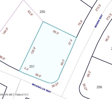Beautiful corner lot located at 777 Moanalua Way in Diamondhead on Diamondhead Country Club in Mississippi - for sale on GolfHomes.com, golf home, golf lot