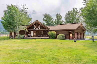 The setting of this Victor estate is magical!   At the end of a on Teton Springs Resort and Club in Idaho - for sale on GolfHomes.com, golf home, golf lot
