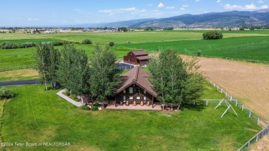 The setting of this Victor estate is magical!   At the end of a on Teton Springs Resort and Club in Idaho - for sale on GolfHomes.com, golf home, golf lot