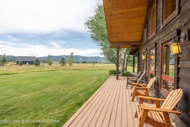 The setting of this Victor estate is magical!   At the end of a on Teton Springs Resort and Club in Idaho - for sale on GolfHomes.com, golf home, golf lot
