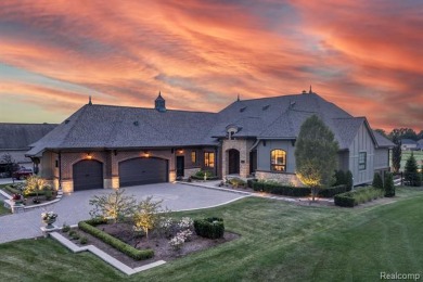 Stunning custom walk out ranch sitting on the 11th hole of The on The Orchards Golf Club in Michigan - for sale on GolfHomes.com, golf home, golf lot