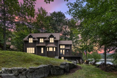 AMAZING CEDAR AND STONE SIDED COLONIAL SMART HOME IN THE on Paupack Hills Golf and Country Club in Pennsylvania - for sale on GolfHomes.com, golf home, golf lot