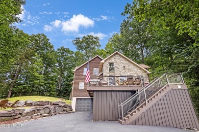 AMAZING CEDAR AND STONE SIDED COLONIAL SMART HOME IN THE on Paupack Hills Golf and Country Club in Pennsylvania - for sale on GolfHomes.com, golf home, golf lot