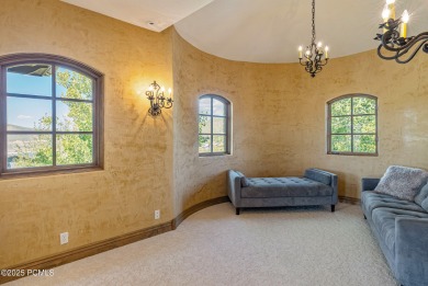 Perched above the Jordanelle Reservoir with sweeping views of on Talisker Club At Tuhaye in Utah - for sale on GolfHomes.com, golf home, golf lot