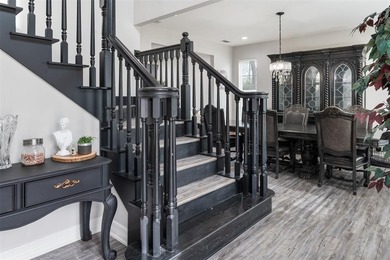 Colonial house adjacent to the golf course with lake view and on Cedar Creek Country Club in Texas - for sale on GolfHomes.com, golf home, golf lot