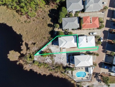 4/4 established rental, largest lot in community with direct on Santa Rosa Golf and Beach Club in Florida - for sale on GolfHomes.com, golf home, golf lot