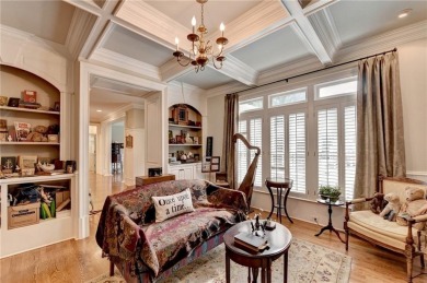Presenting a traditional cedar shake Hamptons style home on St. Ives Golf and Country Club in Georgia - for sale on GolfHomes.com, golf home, golf lot